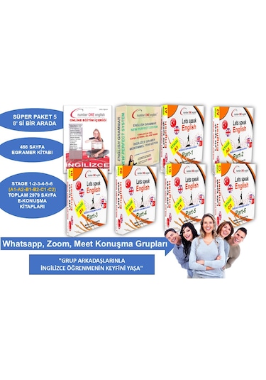 E - Gramer + A1+a2+b1+b2+c1+c2 - Ekonuşma Kılavuzları + Online Eğitim