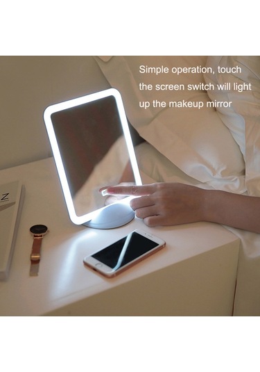 Sones Flydee Fd008-1 Taşınabilir Led Makyaj Aynası Braketli Duvara Asılı Dikey Çift Amaçlı Makyaj Aynası Pembe