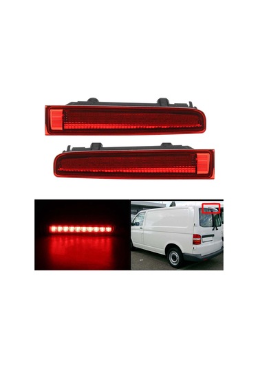 Sointeresting Araba Üçüncü Yüksek Fren Lambası Ahır Kapısı Arka Fren Lambası Yüksek Montajlı Stop Lambası Vw T5 T6 2003-2016 7e0945097f 7e0945097e