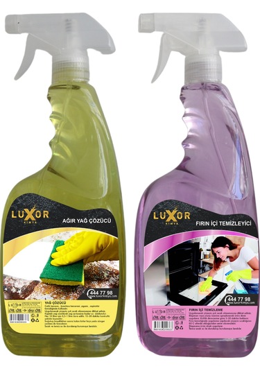 Luxor Kimya Ağır Yağ Çözücü ve Fırın içi Temizleyici 2 x 1 L