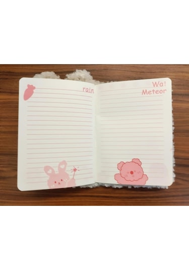 Dolphin Hatıra Defteri Peluş Beyaz-mavi Dlp-pn-919