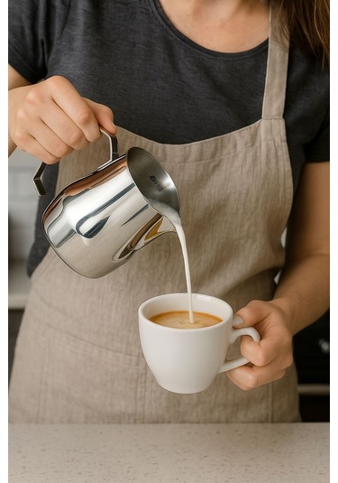 Çelik 500 Ml Kahve Süt Köpürtme Potu Sütlük Pitcher Mt191