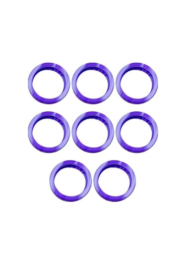 Homyl 8 Adet Bagaj Jant Kapakları Çizikleri Önler Bavul Mor Mor