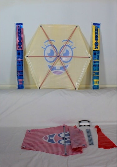 Naylon Altıgen Gülenyüz Uçurtma Orta Boy