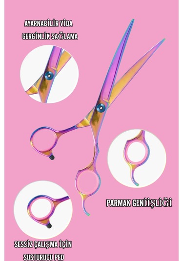 Rainbow Kavisli Pet Shop Evcil Hayvan Saç Tüy Kesme Şekil Verme M