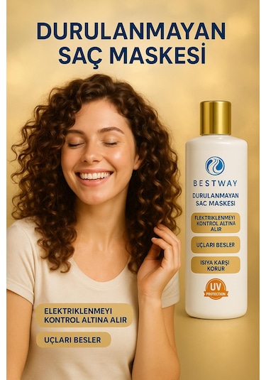 Bestwat Kıvırcık Ve Permalı Saçlar İçin Durulanmayan Saç Maskesi