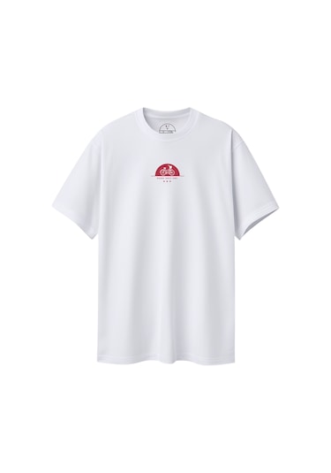 Velvoria Unisex Oversize Rıdıng Sınce Baskılı Beyaz Renk T-shirt