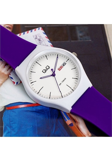 Q&Q QCG21207 Su Geçirmez Çift Takvimli Unisex Kol Saati