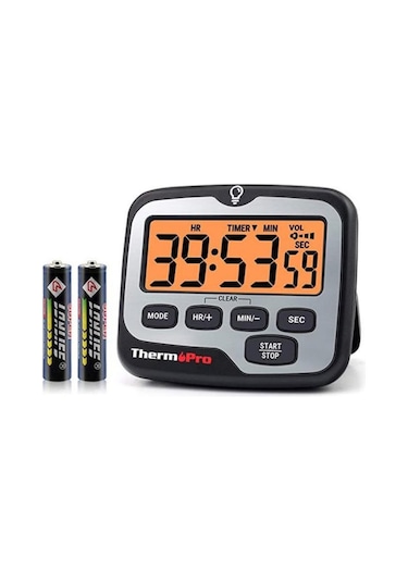 Thermopro TM01 Alarmlı Işıklı Kronometre, Geri Sayım Sayacı