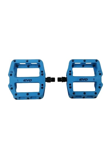 Evo Mavi Plastik Rulmanlı Platform Çivili Bisiklet Pedalı