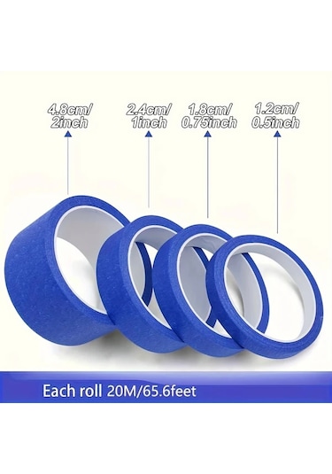 Chenkestoreone Newshark Çoklu Boyutlu Ressam Bandı 1/2 Inç 65.6ft Yüksek Kalite