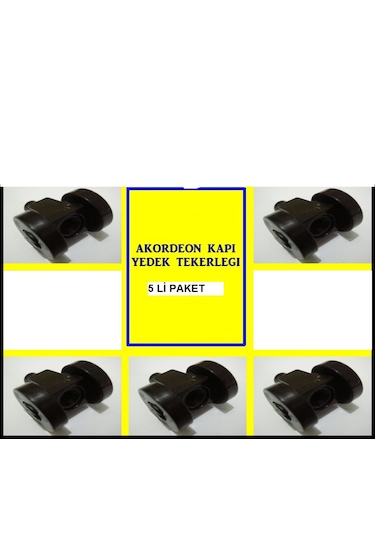 AKORDEON KAPI TEKERLEĞİ 18mm, 5 ADET.