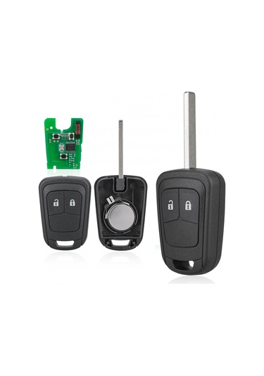 434mhz Ask 2 Düğme Araba Uzaktan Anahtar Transponder Id46 Çip Değiştirme Uzaktan Anahtar İle Opel / Vauxhall İçin Fit