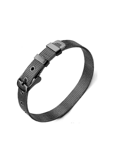 Kordon Kemer Örgü Hasır Erkek Çelik Bileklik Scb03