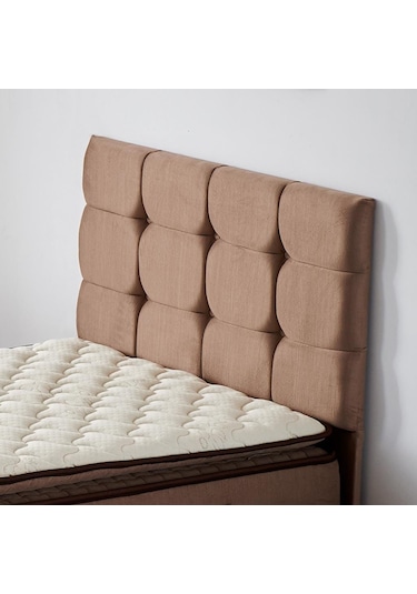 Nironyatak Rama Tek Kişilik Yatak Başlığı - 100 Cm Sütlü Kahve Kumaş Başlık