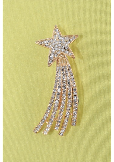 Gold Kayan Yıldız Broş. Yaka İğnesi Broş. Taşlı Broş. Gold Broş. Kadın Broş. Erkek Broş. Yıldız Broş Kırmızı