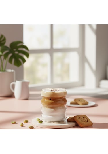 Borosilikat Bardak Bubble Cup Şeffaf