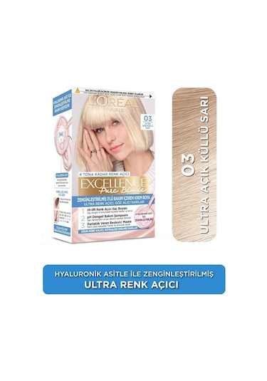 Excellence Creme Saç Boyası - 03 Ultra Açık Küllü Sarı