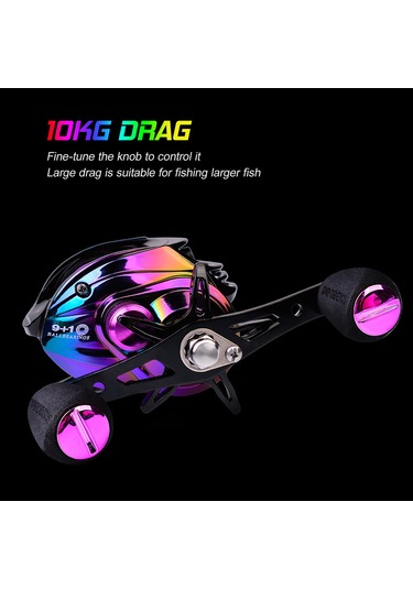 Gajeena Dw130 Metal Mikro Yem Sahte Makinesi Sol El 7.2:1 Diş Oranı 10kg Maksimum Sürtünme 9+1 Yataklı