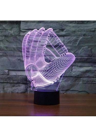 Wealthglow Renk Değiştiren 3d Dekoratif Şekilli Led Lamba - 12 Cm R1mrjv Siyah