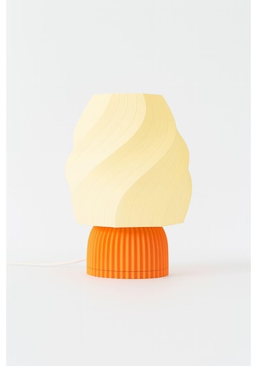 Ice Cream Lamp Masa Lambası Dekorasyon Aydınlatma Gece Lambası Abajur Turuncu