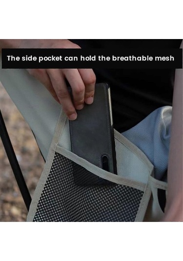 Bloomnest Yeni Tasarım Açık Hava Katlanır Kamp Sandalyesi - Krem Beyaz A748 Altın-siyah Altın - Siyah