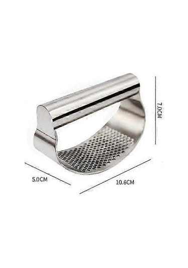 Sarımsak Presi Salıncak - Paslanmaz Çelik Sarımsak Kıyma Makinesi Sarımsak Ezici, Sarımsak Parçalamak İçin Yeni Yenilikçi Sarımsak Doğrayıcı İmparatorluk Gümüşü Siyah