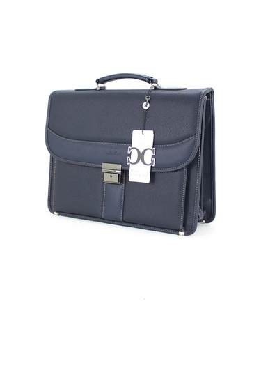 Case Club El Omuz Çantası & Laptop Bölmeli Evrak Çantası 15,6 İnç Kilit Mekanizmalı Lacivert