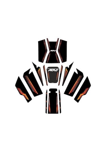 Honda Adv 350 Uyumlu Tank Pad Full Set 05 Diğer