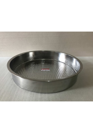 Çiğ Köfte Tepsisi - 4 Numara - Çelik Leğen Motifli - 47 CM