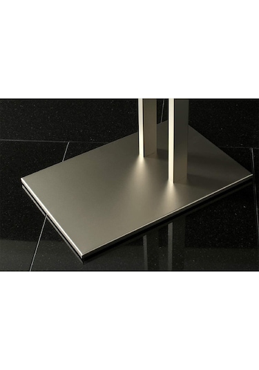 Denise Satine Paslanmaz Ayaklı Havluluk Gümüş