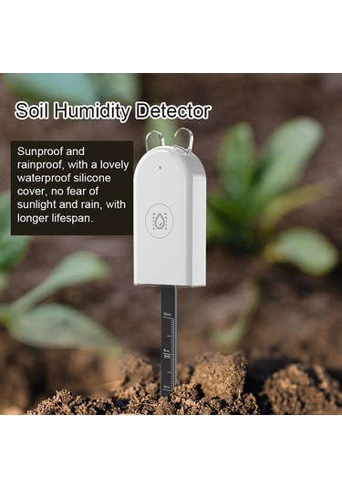 Geeksen Akıllı Toprak Nem Ölçer, Uzaktan Kontrol Ve Nem Sensörlü, Mobil Uygulama İle Bahçe Bitkileri İçin İdeal