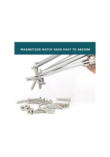 07 Manyetik Tornavida Oluklu Phillips Çapraz Başlı Tornavidalar Ph1 Toplu Kafa Tam Boy 50 Çelik Pp Kaymaz Sap Ev Aletleri 9119