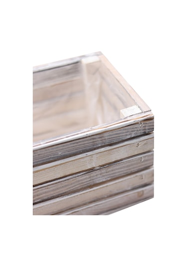 Ahşap Dikdörtgen Saksı Büyük Boy