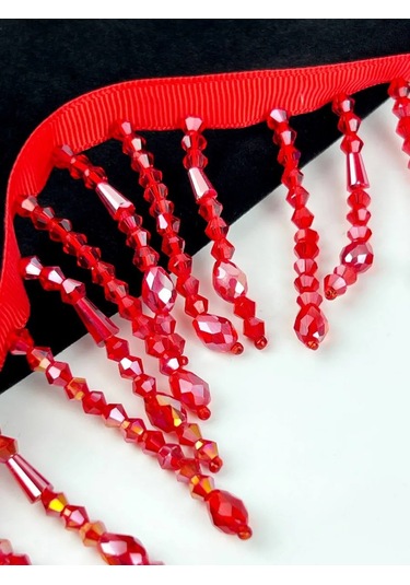 Slubov'u Boncuklu Püskül Bitişik, Dekoratif 50cm, Genişlik 5,5cm 406767254