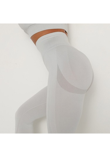 Wezone Kadınlar İçin Esnek, Hızlı Kuruyan Yoga Ve Spor Taytları Açık Gri