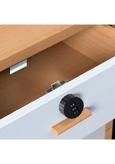 Ebitda Suntek Dolap Kod Kilidi Anahtarsız Siyah-yuvarlak-39x39mm, Kilitli Kapı Yedek Anahtarsız