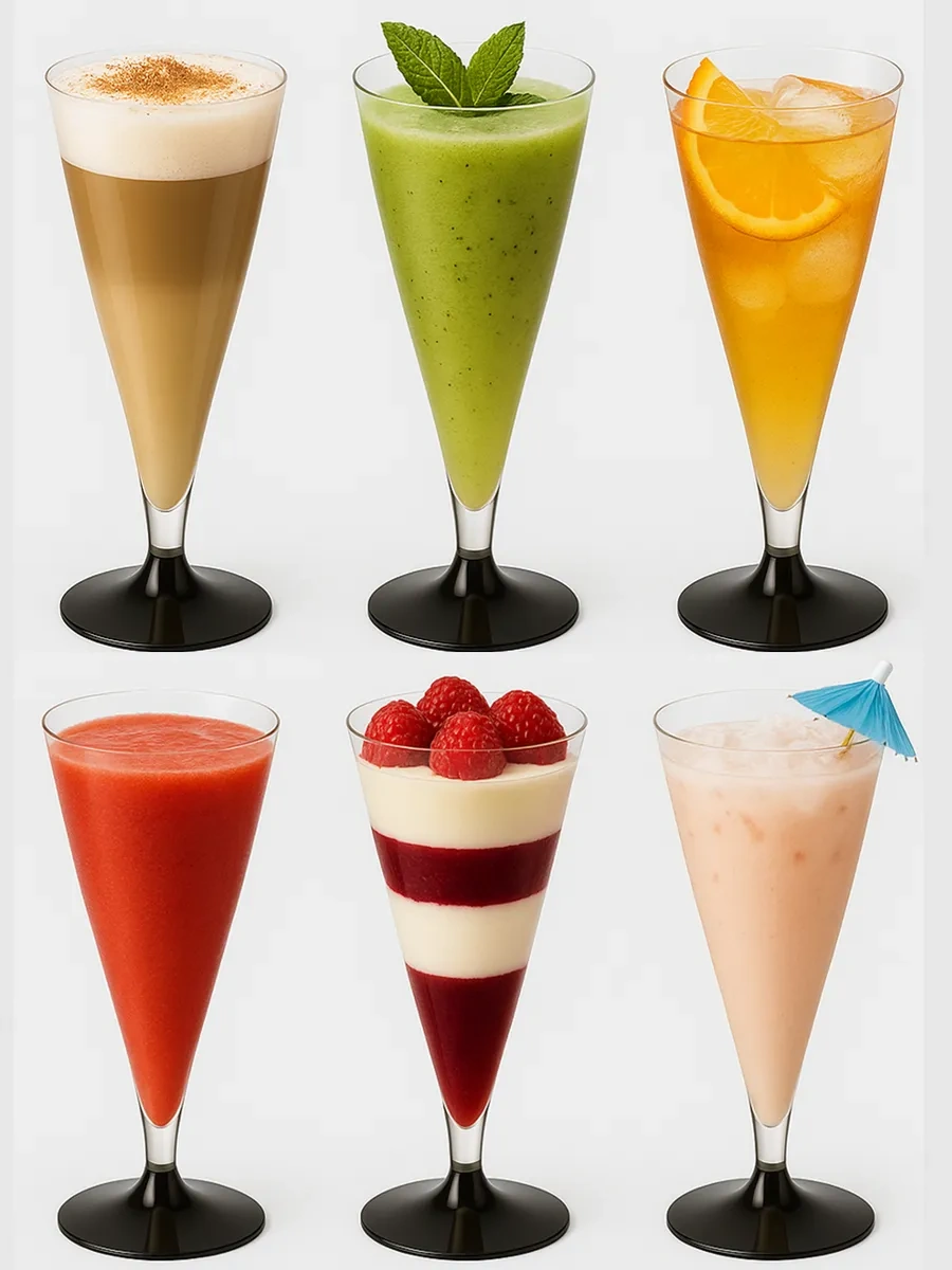 Pusswill Şampanya İçin Tek Kullanımlık Kadehler, Konik Şekilli 18'li Paket 436576090 Diğer