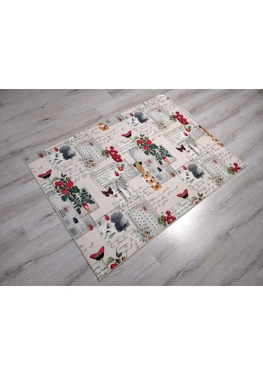 Yıkanabilir Kaymaz Halı D180 Mutfak Halısı 100X140 Cm