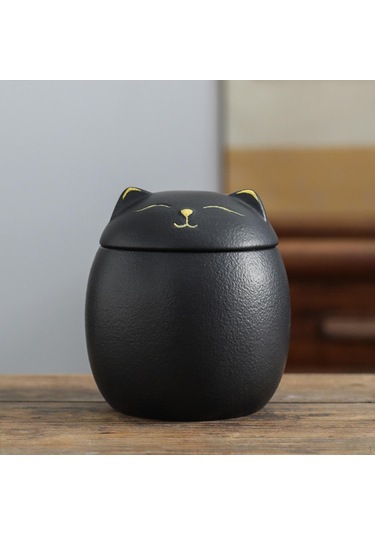 Siyah Tezgah, Kahve Ve Çay İçin Mutfak Teneke Kutu Şeker Seramik Teneke Kutu, Gevşek Yaprak Siyah