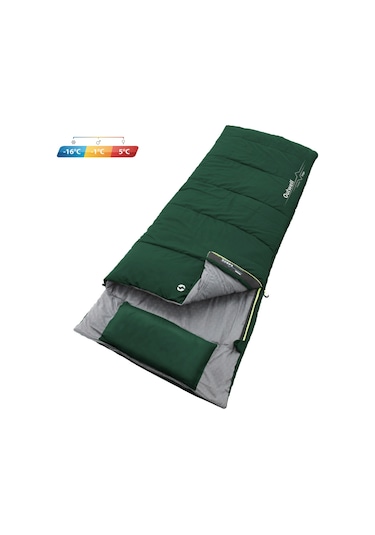 Outwell Freeway Single -16 C Geniş Uyku Tulumu Gri - Yeşil