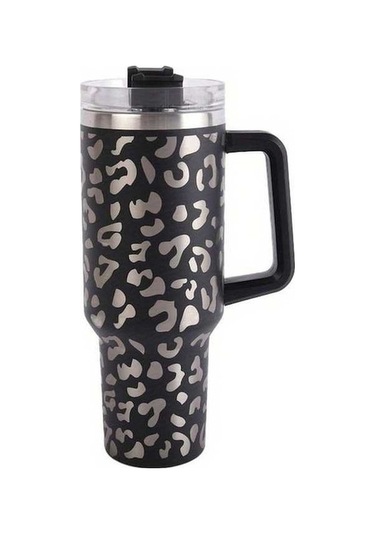 Didadodo Yeni Yalıtımlı Pipet Bardak - Mavi Çelik 304, Açık Mavi, Büyük Kapasiteli Mavi Taşınabilir Açık Mavi