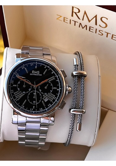 Rms Romanson İç Fonksiyonları Aktif Özel Seri Kararmaz Renk Atmaz 5 Atm Erkek Kol Saati Ag2058.02 Gümüş