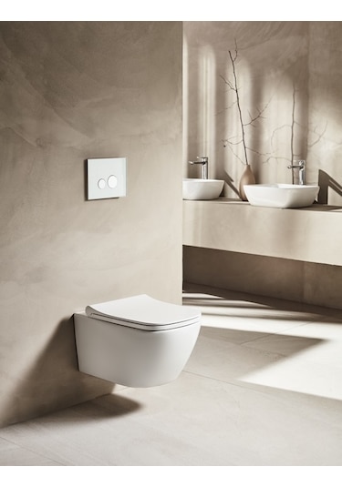 Turavit LN5610 Luna Rimout Kanalsız Asma Klozet Nkp Yavaş Kapak