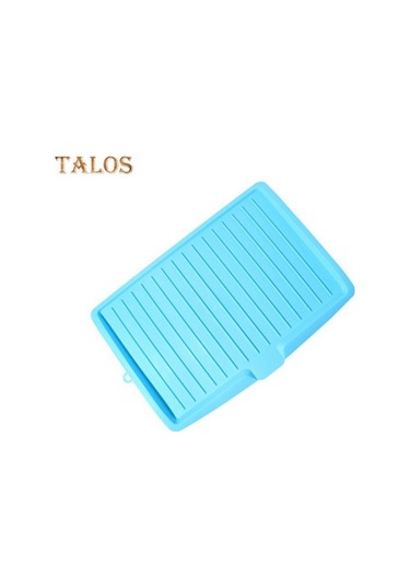 Mavi Drenaj Sistemli Mutfak Bulaşık Damlalıklı Raf Hızlı Kuruyan Yerden Tasarruf Sağlayan Tasarım Drenaj Tepsisi Çatal Bıçak Kaseleri Temini Mavi