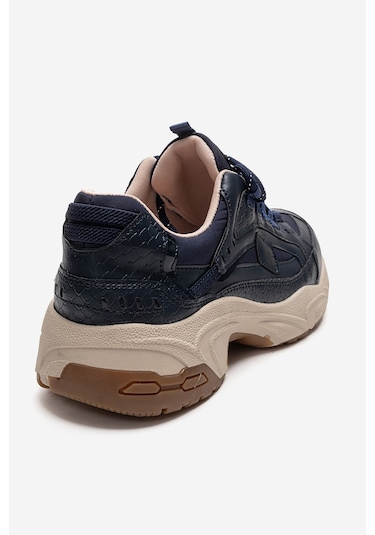 Luvishoes Letty Lacivert Baskı Scuba Kadın Spor Ayakkabı Lacivert