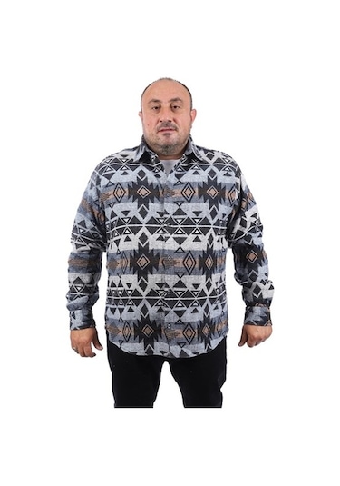 Starbattal Büyük Beden Oduncu Gömlek Red Apple 22210-2739