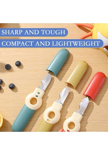 Ulzyvf Taşınabilir Soyucu, Soyucu Şişe Seyahat, Seyahat Sebzesi Sebze Portakal Paslanmaz Mutfak, Mutfak Meyve Meyve Kapak, Kamp İçin Fonksiyonlu Çok Çelik Bıçak Bıçağı Ara Açık Açıcı 5'te 1 Cv