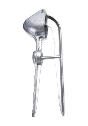 1 Adet Paslanmaz Çelik Sarımsak Presi Mutfak Aksesuarları Pişirme Zencefil Kıyma Makinesi Kırıcı Sıkma Ezici Araçları Gümüş