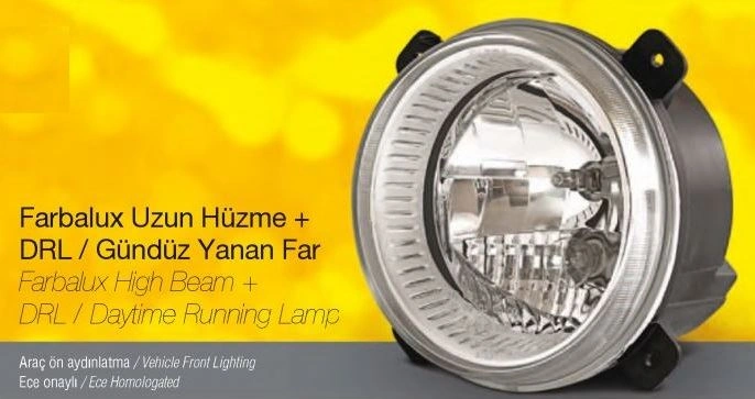 Far Çap 130 Uzun+drl, H1 P21w Uzun Hüzme Far Ford Cargo Gündüz Farlı